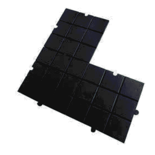 Baldosa Evo Estándar Placa 50x50 cm 1 cm Grosor Color Negro