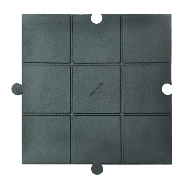 Baldosa Evo Estándar Placa 50x50 cm 2 cm Grosor Color Negro