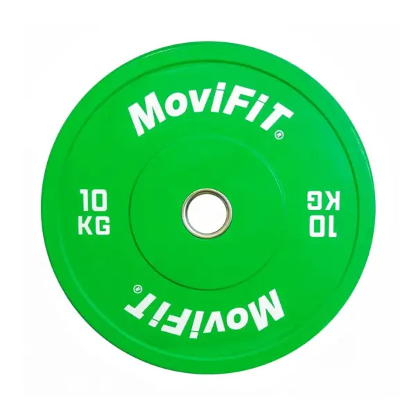 Disco Bumper Olímpico 10KG Verde OK2006-2 Movifit