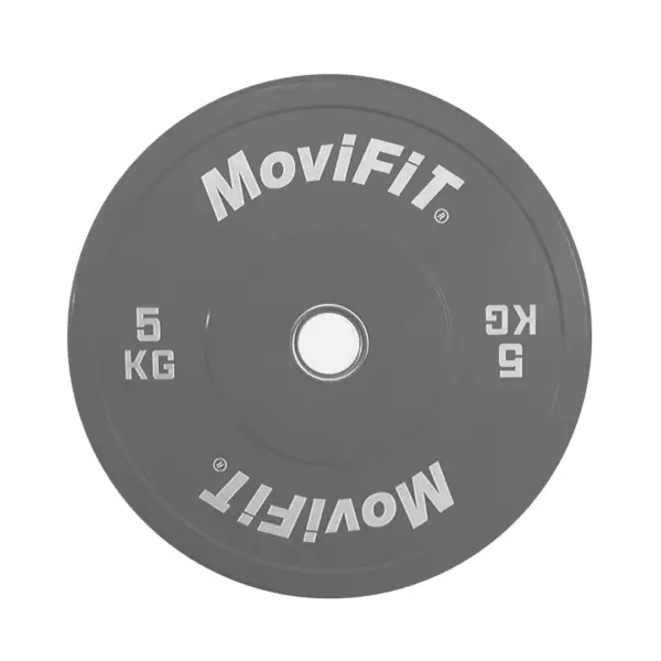 Disco Bumper Olímpico 5KG Gris OK2006-2 Movifit