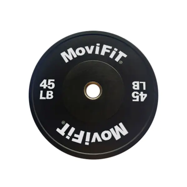 Disco Bumper Olímpico Negro 45LB OK2006-1 Movifit