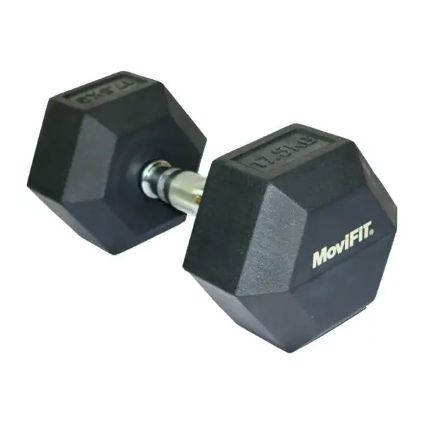 Mancuerna Hexagonal Encauchetada 17.5kg Movifit
