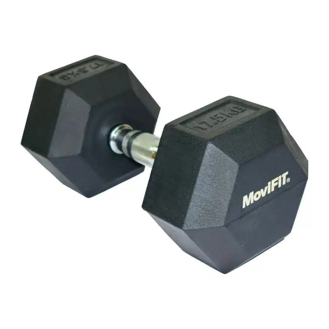 Mancuerna Hexagonal Encauchetada 17.5kg Movifit