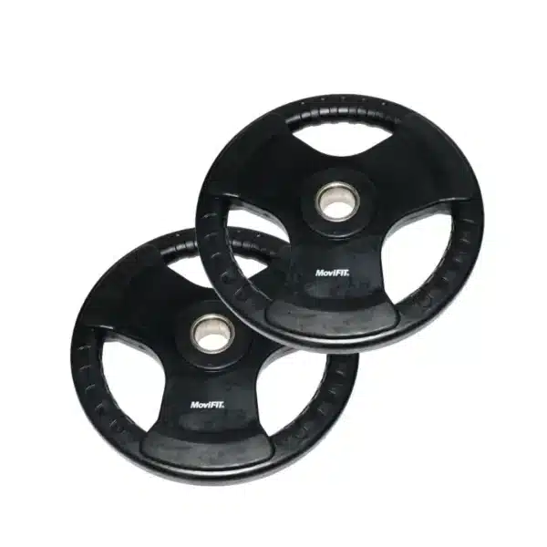 Disco Olímpico 2" Encauchetado con Agarre