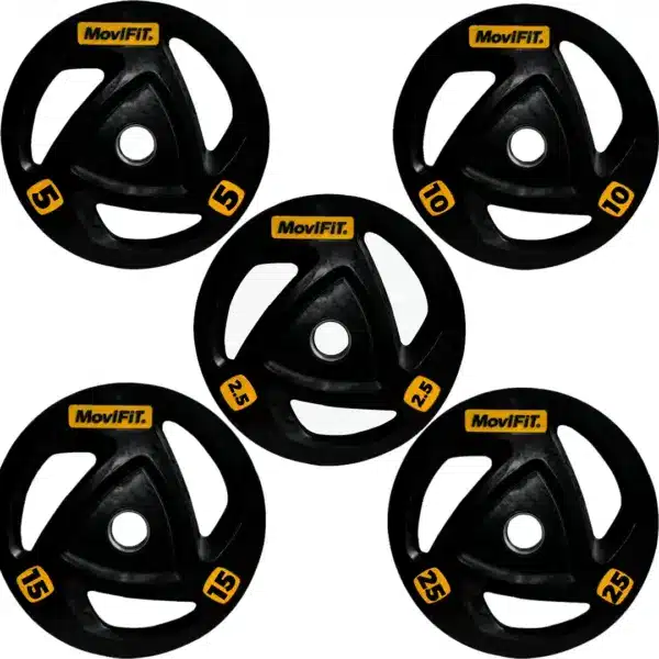 Disco Olímpico Encauchetado con Agarre