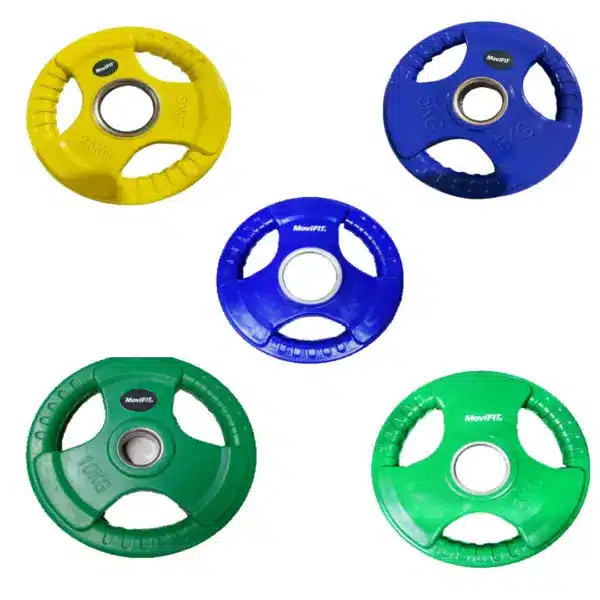 Disco Olímpico con Agarre de Colores Movifit Profesional