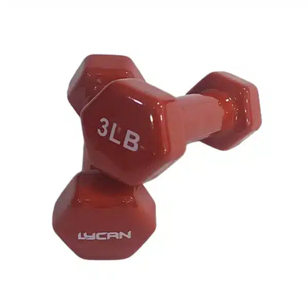 Mancuerna de Vinilo Hexagonal 3 Lb