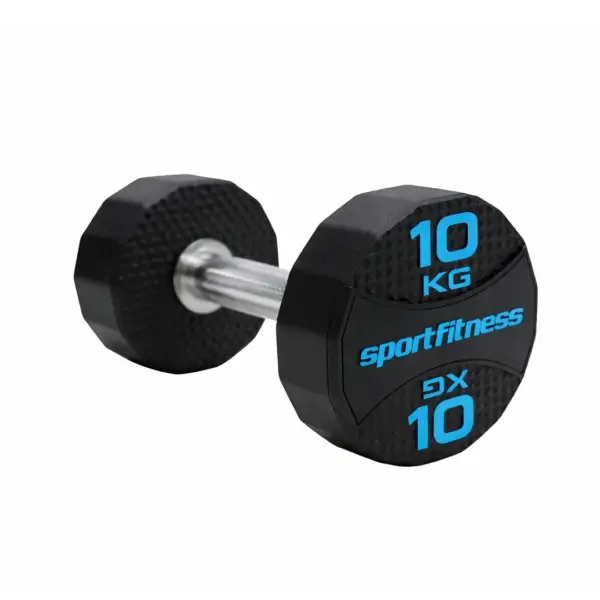 Mancuerna Encauchetada 10 kg Serie ApexGrit DB-R-313 SportFitness