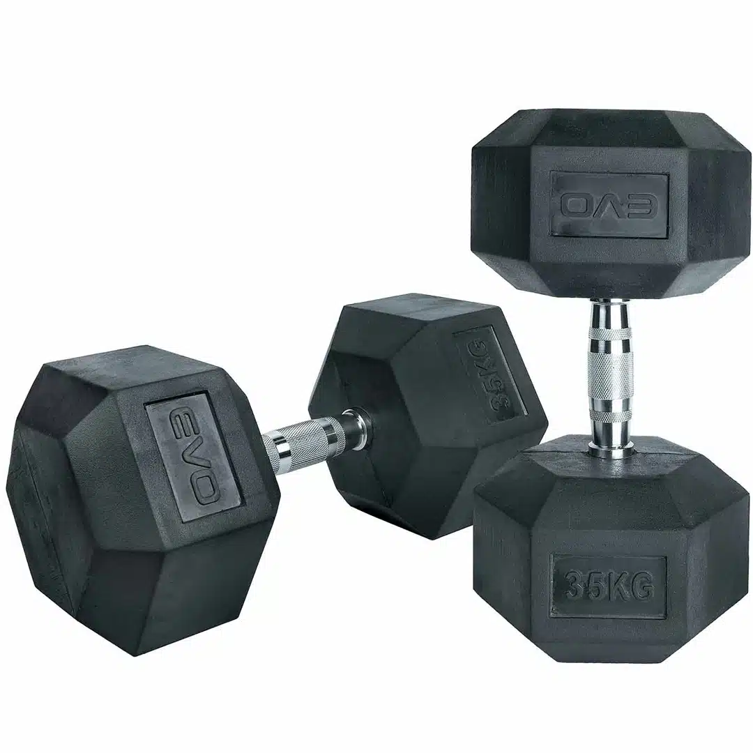 Mancuerna Hexagonal Encauchetada 35 kg Evolution - Image 4