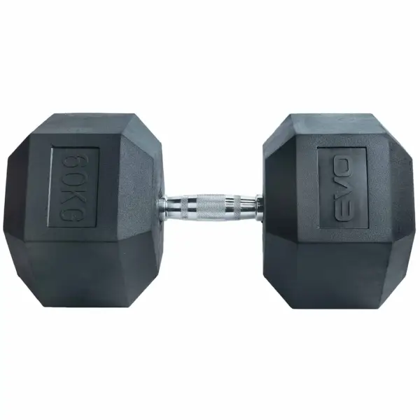 Mancuerna Hexagonal Encauchetada 60 kg Evolution