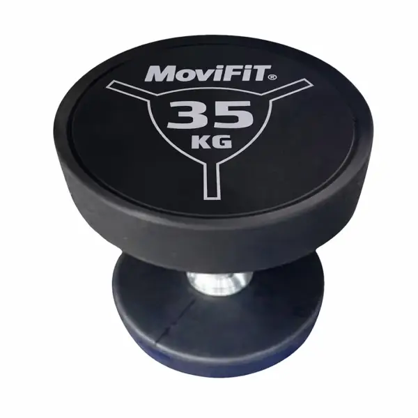 Mancuerna Redonda Premium en Uretano 35kg OK1038A Movifit