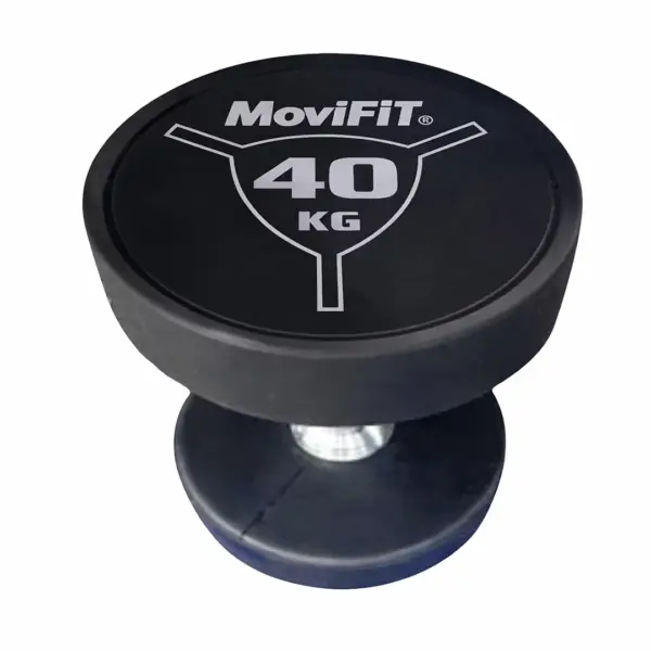 Mancuerna Redonda Premium en Uretano 40kg OK1038A Movifit
