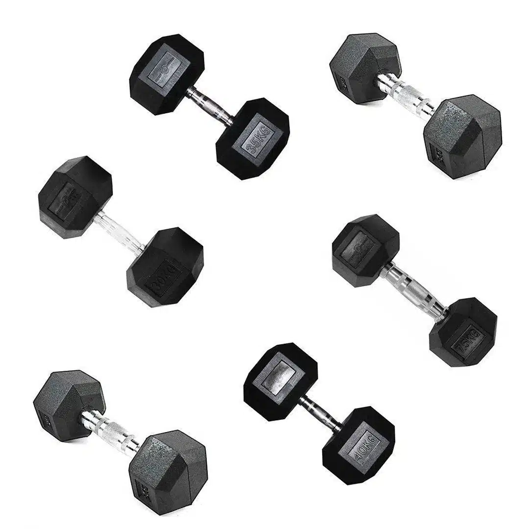 Mancuerna Encauchetada Hexagonal Sportfitness