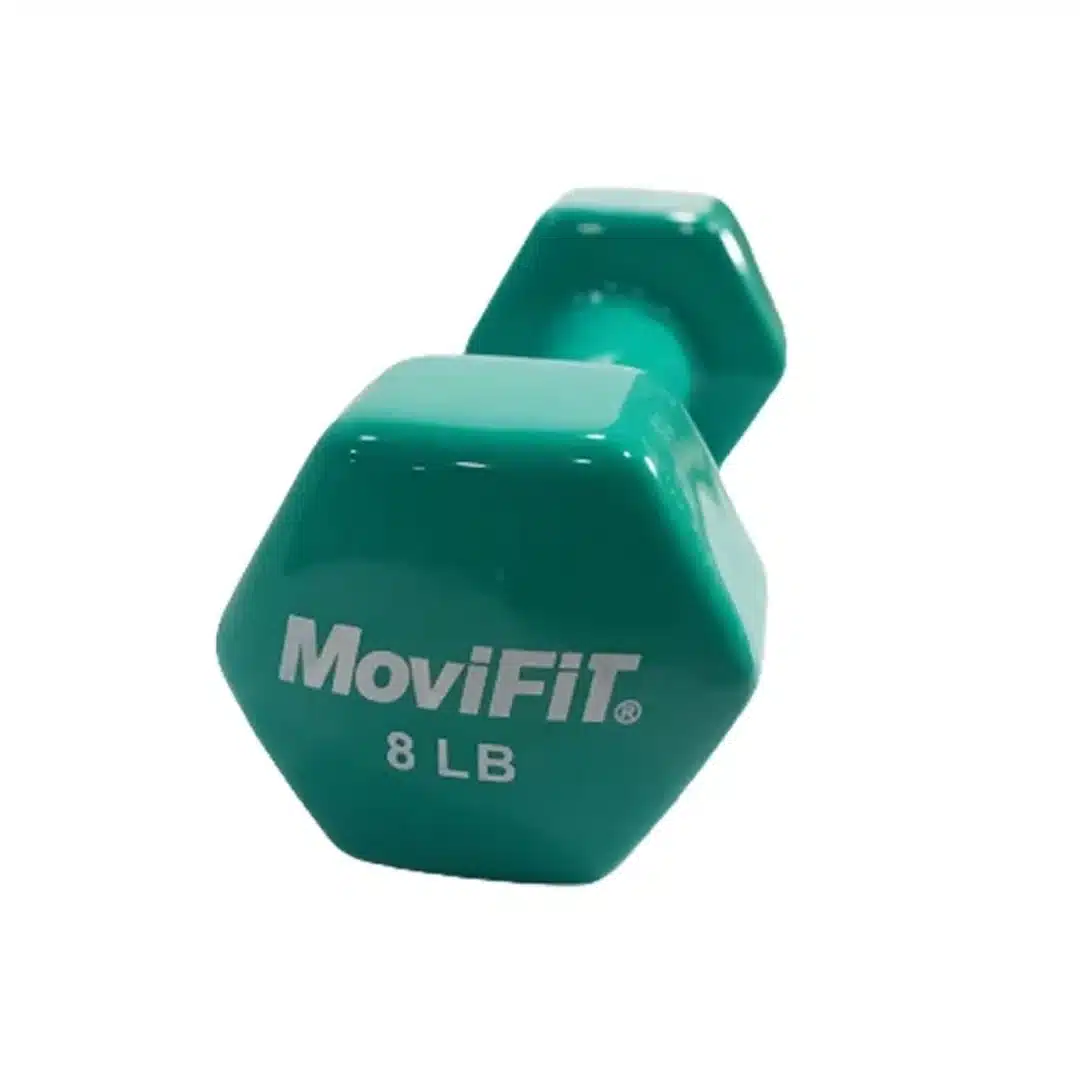 Mancuerna en Vinilo Verde 8LB OK1001A Movifit