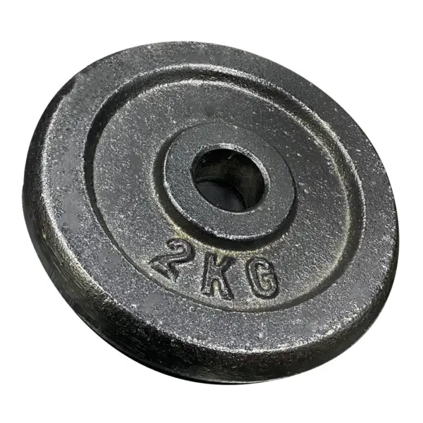Disco Importado Estándar en Hierro de 2KG Movifit